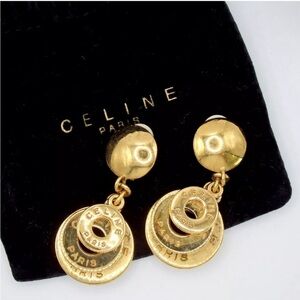 Celine Earrings PARIS Authentic Vintage